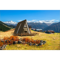 ZENT Chine Design Unique Modulaire Moderne De Luxe Modulaire Resort Petite Minuscule Préfabriquée Une Maison À Cadre