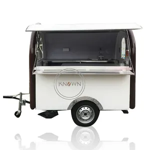 OEM Hot Dog Bunte Edelstahl Food Truck Eis Food Trailer Street mit einachsigen hochwertigen Snack Food Cart