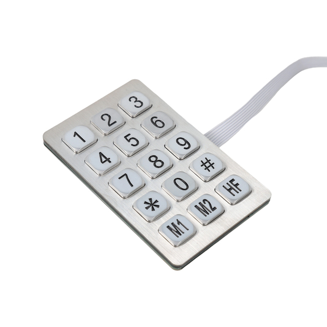 Stainless Steel Keyboard for Telephones Telephones Accessories Randal Resistant Dust Proof Anti-corrosion Chinese Manufacture