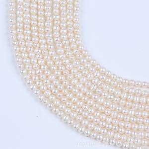 Perlas de Agua Dulce Naturales de 7-8 mm, Casi Redondas, Semi-terminadas, en Hilo, Sueltas, Blancas y Rosas, para Joyería DIY - Product Image 2