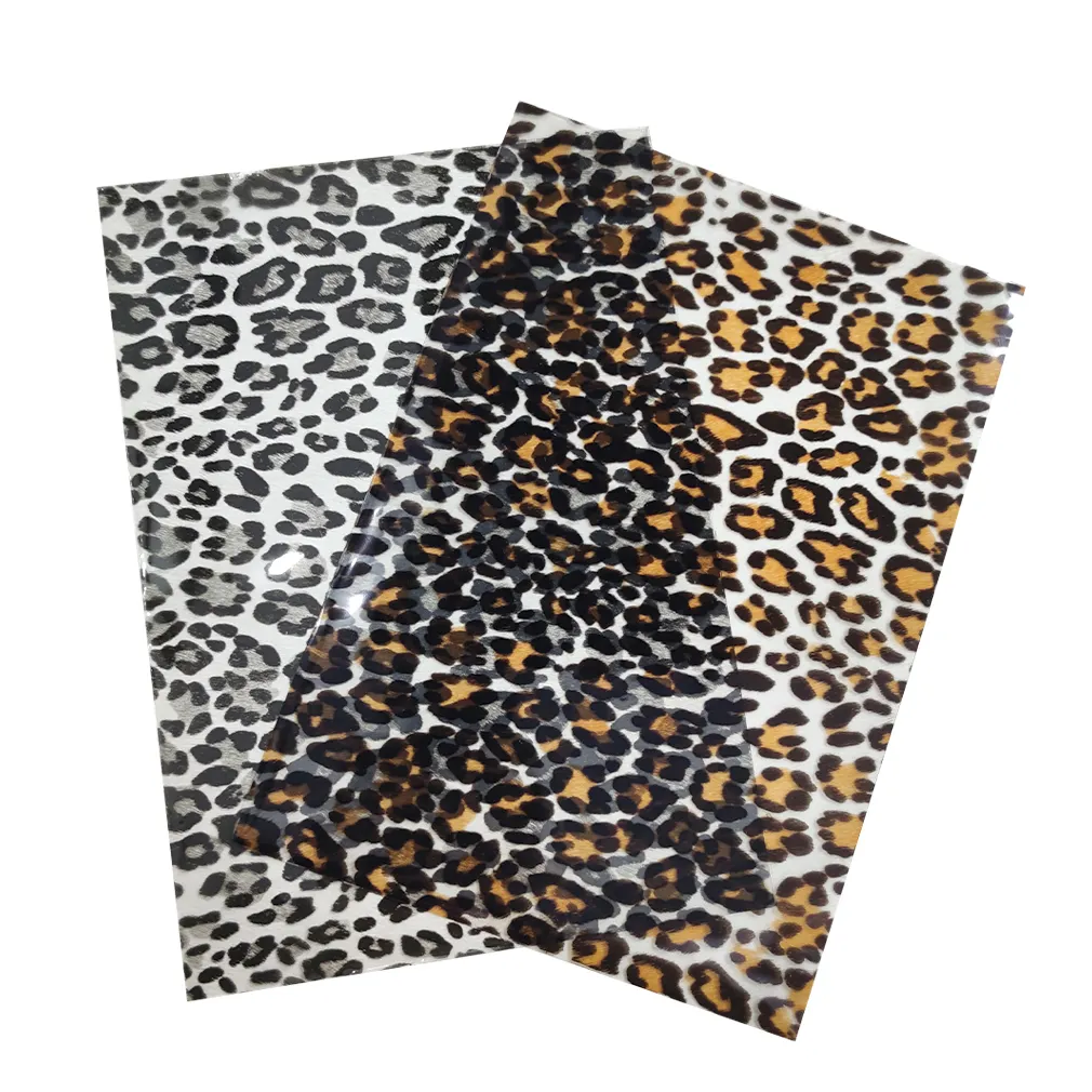 Thickness 0.4mm Leopard Snake Printing TPU Transparent Thermoplastic Polyurethane Film for Decoration Bags Making TPU film