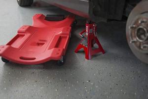 Plastique Garagiste Creeper 40 Pouces avec Têtière Rembourrée et <span class=keywords><strong>Double</strong></span> Bacs À Outils - Product Image 6