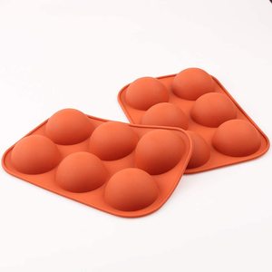 Molde de silicona semiesfera <span class=keywords><strong>para</strong></span> hornear, bomba de Chocolate caliente, tarta, gelatina, domo, Mousse, 4 paquetes - Product Image 2