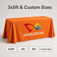 Housse de table personnalisée de qualité supérieure pour mariage, fête, banquet, événement, en tissu polyester imperméable, avec logo personnalisé imprimé