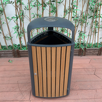 Conteneur de déchets de qualité commerciale Poubelle en acier galvanisé pour jardin extérieur et usage public Poubelles de rue Poubelles de recyclage
