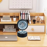 Horloge en forme de pneu rond à la mode Reloj Decor pour horloge de bureau à quartz en plastique d'intérieur