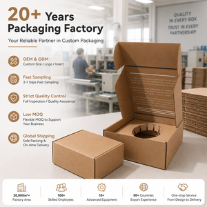 Custom Insert Kraft Corrugated Mailer <b>Box</b>, Candle Jar Essential Oil <b>Bottle</b> Gift Packaging <b>Box</b> - Product Image 4