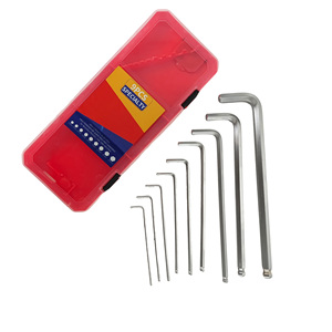 9-Set Ball End L-Wrench <b>Chrome</b> Vanadium Long Pattern Metric Heavy Duty -001 - Product Image 4