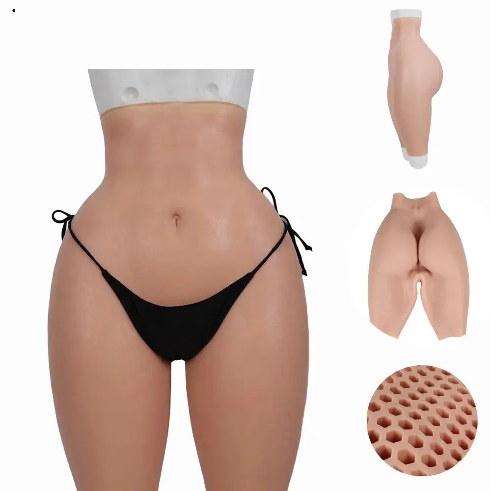 Mulher Falso Sexy Underwear Nádega E Quadris Silicone De Alta Qualidade Feminino Bum Falso Butt Silicone Nádega Calças