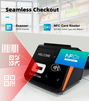 Mesin POS Genggam Noryox Nb80 Android 12 Layar Sentuh Printer Thermal Bluetooth 58mm Layar 5.5" SIM*2 Port Tipe-C