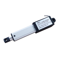 Actionneur linéaire compact 12V mini à commutation par balais, aimant permanent, étanche, haute vitesse, haute précision, certifié CE pour bateau