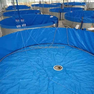 Pecera Redonda de PVC Resistente y Personalizable SDM con Generador de Oxígeno para Acuicultura y Estanques de Peces (Azul) 3m-30m - Product Image 6