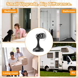 Fermaporta Magnetico in Acciaio Inox Senza Foratura, <span class=keywords><strong>Ammortizzatore</strong></span> <span class=keywords><strong>per</strong></span> Montaggio a Parete o Pavimento - Product Image 6