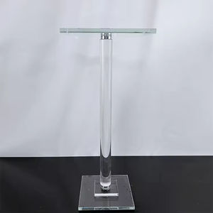 शादी की मेज क्रिस्टल सेंटरपीस 60 सेमी ऊंचाई वाले फूल स्टैंड टेबल सजावट - Product Image 5