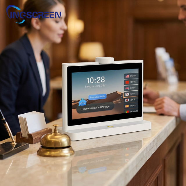 INGSCREEN Smart Self-Service Multilingual Device Dual Display Real-Time Translator for Airports, Hospitals & Tourist Centers