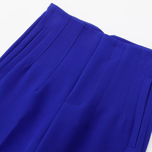 <span class=keywords><strong>Pantalon</strong></span> <span class=keywords><strong>Femme</strong></span> Été 2022 Nouveaux Produits Style Européen et Américain Rétro Tendance Taille Haute Décontracté Polyvalent - Product Image 4