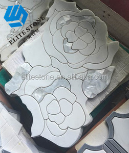 Mosaïque de marbre moderne à jet d'eau 10 mm, carreaux muraux et de sol verts pour la décoration intérieure des salles de bain d'hôtel - Product Image 2