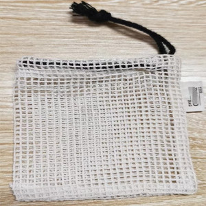 Natural Cotton Soap Mesh <strong>Bag</strong> Drawstring Soap Saver Pouch <strong>Net</strong> <strong>Bag</strong> - Product Image 2
