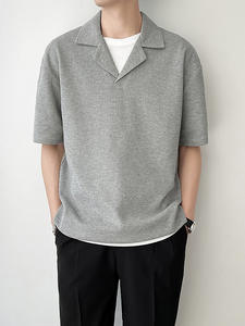 Chemise sans manches à col roulé pour homme, style mature, unie, en tissu gaufré, design de marque tendance et de niche, mode 2025, nouvelle collection, sous-vêtement pour coiffeur - Product Image 6