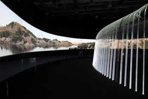 Schermo di Proiezione Interattivo a 360 Gradi Curvo, Schermo Curvo per Proiettore, Schermo di Proiezione 3D per Stand Espositivi - Product Image 6
