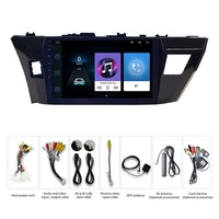 Radio de coche con pantalla de 9 pulgadas, 2 DIN, 4 núcleos, reproductor de DVD, GPS, amplificador, Carplay y Android Auto para Toyota Corolla 13-16