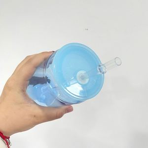Coffee Cup <b>Clear</b> Drinking for Uv Dtf Wraps Colored <b>Jelly</b> 16Oz Plastic Can - Product Image 4