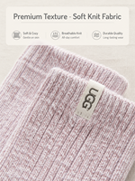 Chaussettes de compression transparentes en mélange de laine standard pour femmes, couleur unie côtelée, chaudes pour le printemps, idéales pour le quotidien