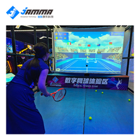 Sistem Permainan Tenis Dalam Ruangan AR Proyeksi Interaktif 3D dengan Konstruksi Logam Pengembalian Otomatis untuk Taman Dalam Ruangan dan Pusat Perbelanjaan