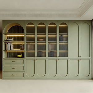 Buffet de cuisine moderne en bois de grande capacité, personnalisé, pour le rangement de la salle à manger, vente d'usine pour l'ameublement de la maison - Product Image 3