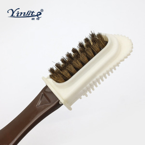 Yinste Shoe <b>Brush</b> Double Sided With Copper <b>Wire</b> For Stain Removal And Cleaning - Product Image 4