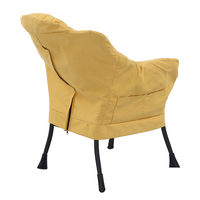 Échantillon Gratuit Fauteuil de relaxation rose, simple, rond, à bascule, avec fonction de levage assisté, style pouf ou fauteuil aile, pour chambre à coucher