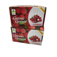 Fabrieks prijs op maat gemaakte gegolfde sterke verpakking voor vers fruit en groenten, lychee doos met aangepast logo, verzendkarton