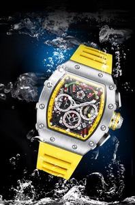 Drioshipping Kuarsa Jam Tangan Multifonction Hollow Out Sport Watch Complicated Dial Casual Quartz Wristwatches - Product Image 5