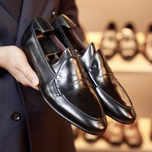 Classic Genuine Leather Formal <b>Shoes</b> with Polished Surface and Anti <b>Slip</b> Sole for Men's Business Meetings and Office Wear - Product Image 3