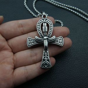 Collier Vintage en forme d'éléphant, d'aigle et d'ailes de croix pour hommes, pendentif cadeau - Product Image 2