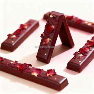 10g Rose Dark <strong>Chocolate</strong> Bars Pure Cocoa Butter <strong>Valentine's</strong> Day Sweet Kunafa <strong>Chocolates</strong> Customizable Flavors - Product Image 5