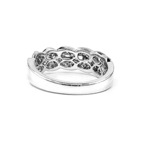 Bijoux fins de haute qualité plaqués or jaune 18 carats avec diamants véritables, finition torsadée classique pavée, pour fêtes et anniversaires - Product Image 2