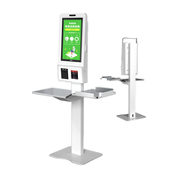 Pantalla táctil automática para restaurante de 21,5 pulgadas, máquina de quiosco de pago de autoservicio sin supervisión, quiosco para Android /Windows