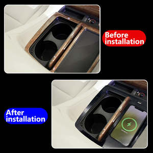 Chargeur sans fil pour voiture pour Toyota Alphard série 30 2015 2016 2017 2018 2019 2020 Accessoires Plaque de charge rapide pour téléphone 15W Adaptateur - Product Image 5