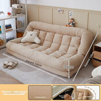 Canapé-lit pour chien, canapé inclinable et pliable, siège double au sol pour salon et chambre à coucher