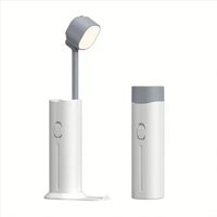 Lampe de bureau LED pliable pour maison intelligente avec gradation rapide, protection oculaire, recharge, support de téléphone et fonction lampe torche