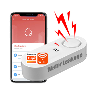 TY-WI-8 Tuya WiFi เครื่องตรวจจับการรั่วไหลของน้ำสำหรับใช้ในบ้าน  เครื่องตรวจจับการรั่วไหลของน้ำในครัวเรือน อุปกรณ์แจ้งเตือนการระบายน้ำ พร้อมเสียงเตือน - Product Image 1