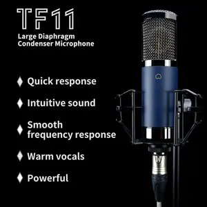 Studio Equipment Microphone 34mm Large Diaphragm Condenser XLR Microphone
