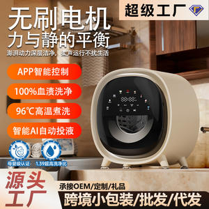 Mini machine à laver murale 400x390x370mm, tambour automatique, boîtier électrique en plastique pour sous-vêtements et chaussettes - Product Image 4