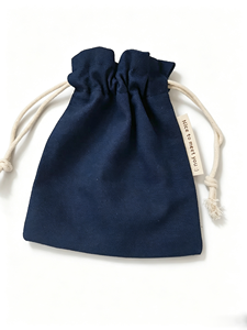 Bolsa de Almacenamiento con Cordón de Algodón Estampado, Bolsa de Lona para Manualidades y Velas, Bolsa Reciclable - Product Image 4