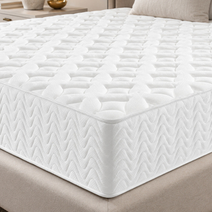 Matelas hybride à ressorts ensachés Queen King Size en boîte avec housse en tissu respirant - Product Image 1