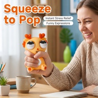 Jouet anti-stress sensoriel souple en vinyle de 11 cm, Dragon aux yeux sortants, amusant, pour enfants et adultes