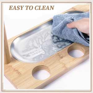 Tre pho mát Hội Đồng Quản trị charcuterie khay thịt xông khói hiển thị giá phơi quần áo phục vụ khay tre charcuterie bảng cheeseboard - Product Image 4