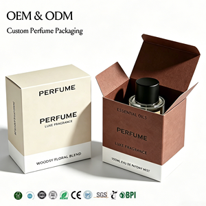 Caja de Perfume de Doble Ranura, Empaque de Cartón con Logotipo Impreso, Caja de Regalo de Fragancia de Lujo Personalizada, Venta al Por Mayor OEM - Product Image 1