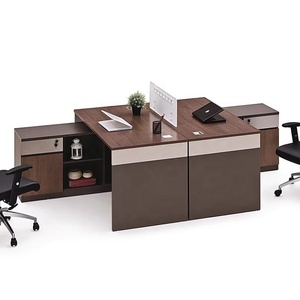 Escritorio ejecutivo de fábrica en forma de L, muebles de oficina modernos, mesa de oficina laminada de 1,2 m, escritorio de trabajo de oficina para computadora - Product Image 4